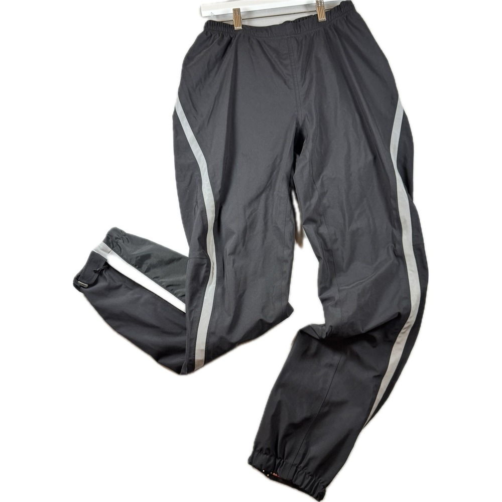 NOVARA Black Biking Cycling Riding Reflective Shell Rain Pants Men's Small